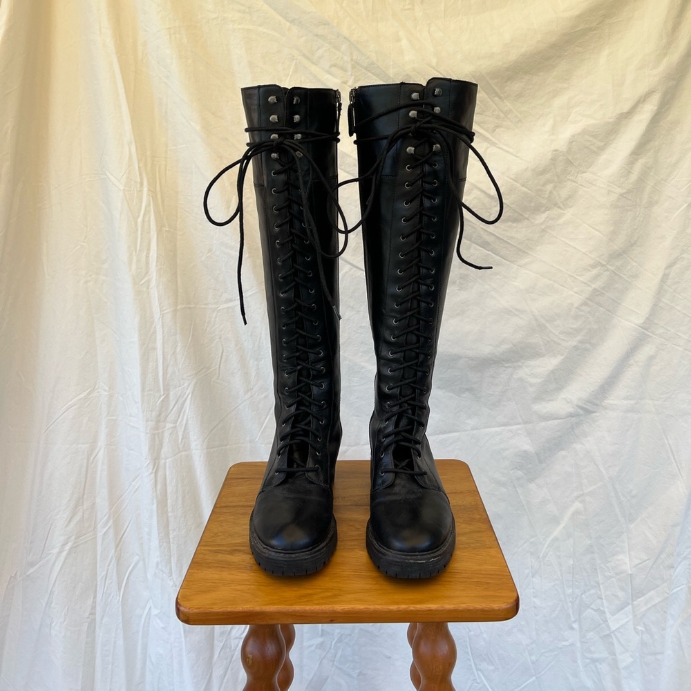 Kelsi Dagger Brooklyn Lace Up Combat Boots